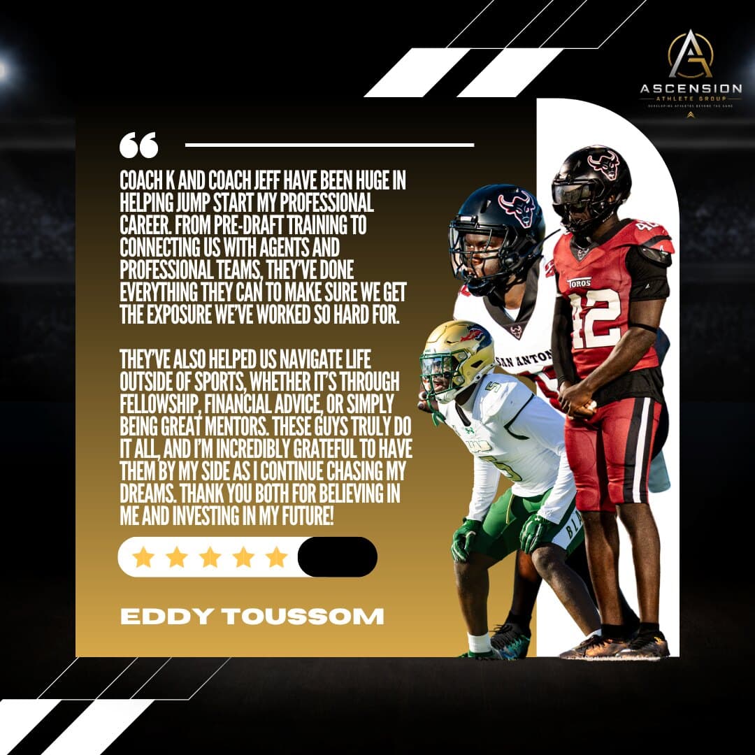 Eddy Toussom testimonial graphic
